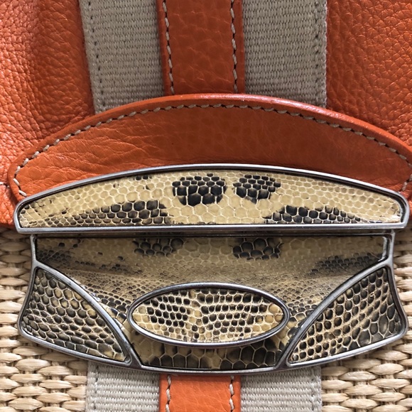 100% AUTH PRADA Leather/straw Daino Shoulder Bag - Picture 3 of 8